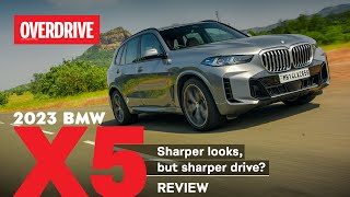 2023 BMW X5 review  sharper looks but sharper drive  OVERDRIVE [upl. by Anilek]