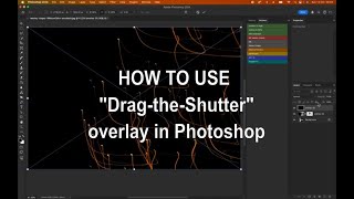 HOW TO use DragTheShutter overlay in photoshop [upl. by Ruthy]