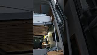 Hideaway Bed going up to the ceiling in my campervan [upl. by Langille]