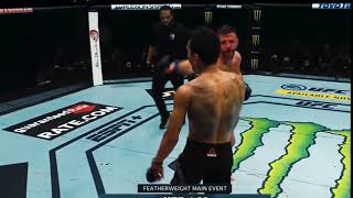 Max Holloway vs Kattar No Look punch  with some ultra instinct [upl. by Nereus]