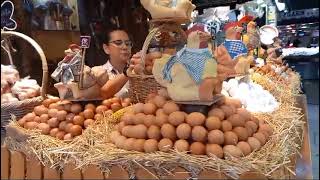 La Boqueria Market in Barcelona Spain [upl. by Anahcra]