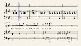 The Hairbrush Song Sheet Music [upl. by Eliath231]