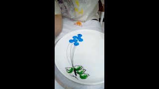 Big Circle Jam Painting Plate Decoration Teaching Video Master Original New Knowledge Creator M [upl. by Aerdnua]