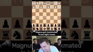 Magnus Got Checkmated In 8 Moves😱😱 chess chessnerd magnuscarlsen [upl. by Guenzi]