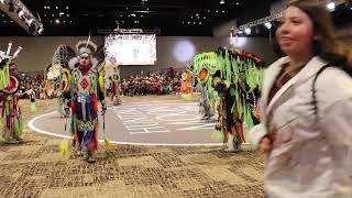 Jr Mens Fancy SNL 2 songs at Hunting Moon Powwow 2023 [upl. by Sheeree]