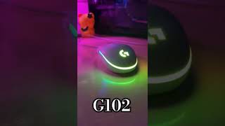 LOGITECH G102 RGB SMOOTH LIGHTING logitech mouse shorts [upl. by Lozar737]