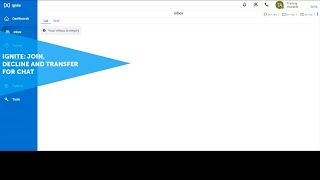 Ignite Join Decline and Transfer for Chat MiContact Center Business [upl. by Meerek]