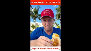 US WAHL 2024 🇺🇸 Tag 14 Miami Fisch stinkt am Kopf HON Klartext uswahl uswahl2024 derhonklartext [upl. by Eveineg995]