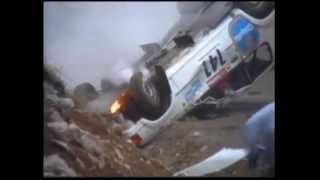 Rally Car Crashes in Reverse [upl. by Alfi]