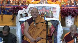 1 of 3 Khenpo Karthar Rinpoche teaching at 3rd North American Kagyu Monlam English [upl. by Demeter219]