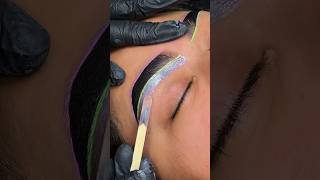 Eyebrow waxing tutorial 😳shorts  brows hair removal waxsubscribe ♥️ [upl. by Enelhtak]