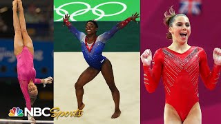 The highest scores in Olympic gymnastics history Biles Maroney Liukin and more  NBC Sports [upl. by Erot]