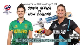 SAW vs NZW icc women t20 2024 final highlights parti 1st Inning HD 60fps [upl. by Franza]