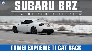 Tomei Expreme Ti Test Pipe  Expreme Ti Catback Exhaust on 2013 Subaru BRZ Sound Clip [upl. by Aehtela]