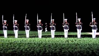 United States Marine Corps Silent Drill Platoon Washington DC 82412 Evening Parade  8th and I [upl. by Naresh931]