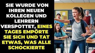 Sie wurde von ihren neuen Kollegen und Lehrern verspottet eines Tages empörte sie sich und tat etw [upl. by Nidroj753]