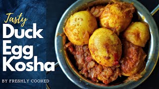 bengali duck egg curry recipe  dim kosha  hanser dimer dalna recipe  hanser dim kosha [upl. by Willdon145]