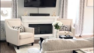 LIVING ROOM DECORATE WITH MEMODERN GLAM amp NEUTRAL [upl. by Horacio916]