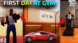 CJ First Day in GYM 💪🏻 GTA San Andreas gameplay [upl. by Neelram327]