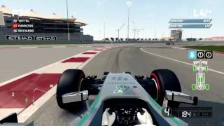 F1 2014 Abu Dhabi GP Lewis Hamilton Mercedes Gameplay Pc [upl. by Hendricks16]