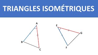 TRIANGLES ISOMÉTRIQUES  COURS  ► 3ÈME ANNÉE COLLÈGE  3APIC BIOF [upl. by Sanbo]