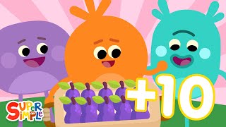 Adding Up To 10  Bumble Nums Counting Song  Super Simple Songs [upl. by Yeung]