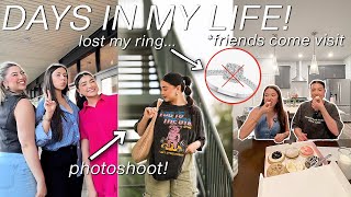 VLOG OUR FRIENDS VISIT I LOOSE MY ENGAGEMENT RING PHOTOSHOOT [upl. by Zrike]