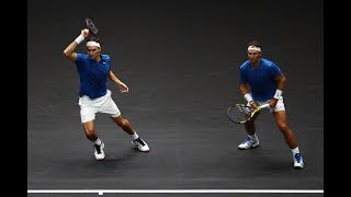 FedererNadal vs SockQuerrey  Laver Cup Highlights HD [upl. by Sande]