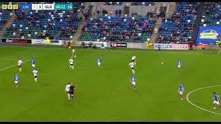 LAST MINUTE  CELEBRATIONS  LINFIELD V GLENTORAN  2024 IRISH PREMIERSHIP FOOTBALL [upl. by Emirej722]