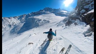 Verbier Mont Fort Backside Couloir [upl. by Wilterdink500]