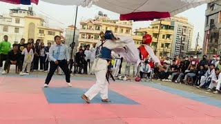 Best Taekwondo Fight 2023  Taekwondo Sparring  Niraj Jeu Thakuri [upl. by Adnalohs114]