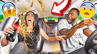 EXPLODING SODA Prank On Fiance HILARIOUS [upl. by Aliehs234]