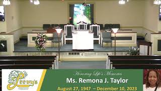 Mrs Remona Jacquetta Taylor December 16 2023 Leevys Funeral Home [upl. by Annod]