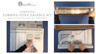 Traceable Designer Multi Style Cornice Valance KitUnboxing valance nosew patterns homedecor [upl. by Karena]