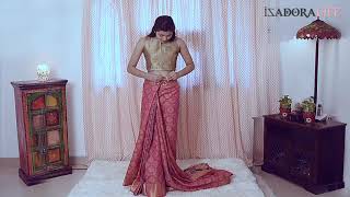 Wrap in 1 Minute Saree by wwwisadoralifecom [upl. by Shulamith]