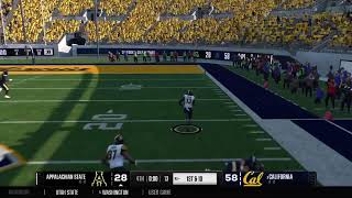 Cal vs AppSt Pac 12ElGrande Year 7Week 0 [upl. by Enyrehtac985]