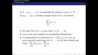 S2 chap 6 Introduction aux probabilités [upl. by Chuipek160]