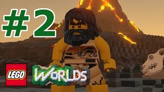 LEGO Worlds Story Mode Walkthrough Part 2  Prehistoric Peril [upl. by Haibot]