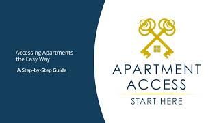 How to Access Apartments the Easy Way [upl. by Airamahs]