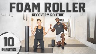 10 Minute Full Body Foam Roller Session  Guided For Beginners [upl. by Nefen14]