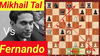 Mikhail Tal vs Francesco  Tal best chess gameTal amazing sacrificetal famous gamesTal chesstal [upl. by Esten]