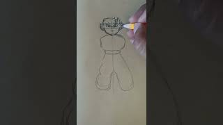 Boceto De Gogueta Daima 1entendenciasdedragonball drawing dragonballdibujos dragonballdaima [upl. by Leonid855]