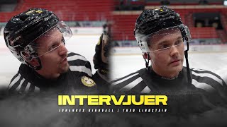 Johannes Kinnvall och Theo Lindstein inför återstarten av SHL [upl. by Castor754]