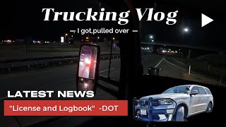 Rookie Truckers FIRST Roadside Inspection by Kansas State Trooper [upl. by Lrac467]