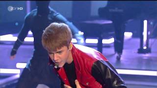 Never Say Never  Justin Bieber Live at ZDF HDWetten dass [upl. by Atirys967]