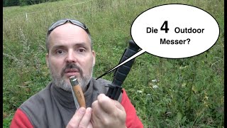 4 Typen Outdoor Messer  Alles was Du brauchst [upl. by Auod]