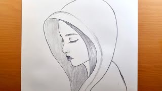 Come disegnare una ragazza una matita  metodo più semplice  disegnare una ragazza in 8 minuti [upl. by Ronald9]