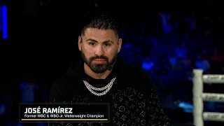 Jose Ramirez Wants Winner of Taylor vs Lopez Believes Taylor Wins [upl. by Eerbua815]