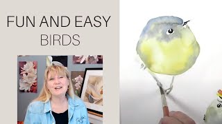 How To Paint Birds In Watercolor  Made Easy [upl. by Aiuqet200]