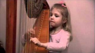 G Haendel  Harp Concerto 1st p Alisa Sadikova  7 years old harpist [upl. by Nylasoj284]